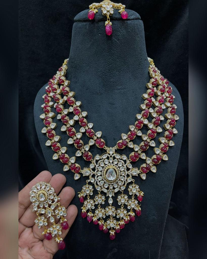 Layered Kundan Necklace Set