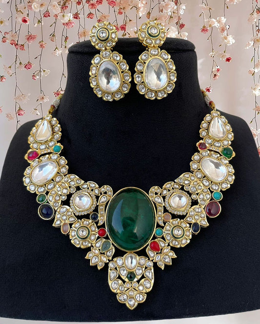 Fine Kundan Bridal Necklace Set