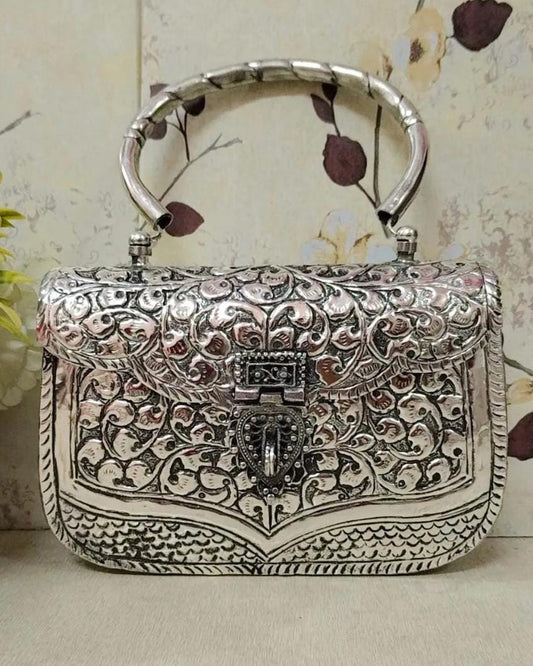 Ethnic Metal Clutch Bag