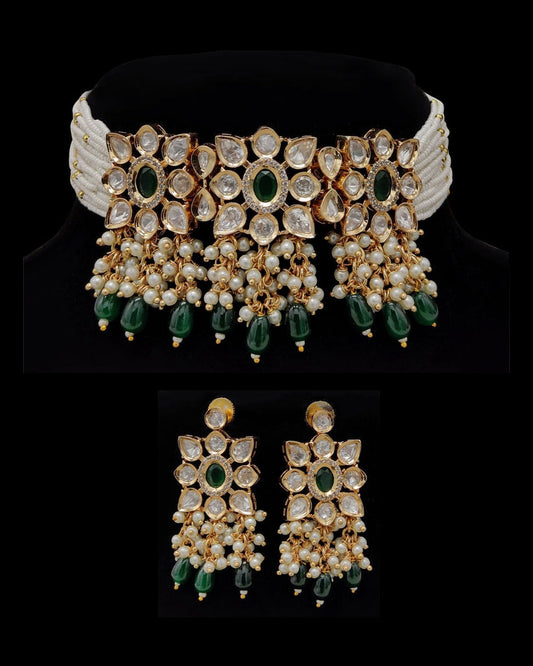Pure Brass Choker Necklace Set