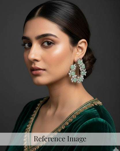 Mint Diamond Earrings