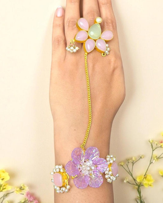 Purple Floral Hathphool