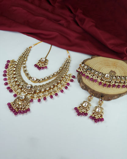 Bridal Double Layered with Choker Set