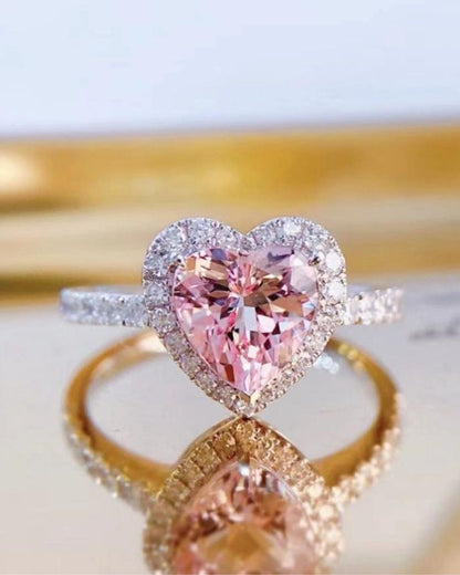 Pink heart Ring