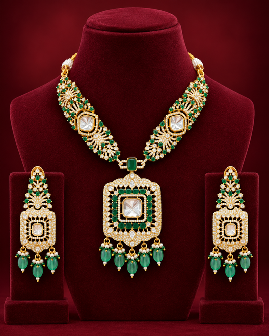 Bridal Kundan Grand Necklace Set