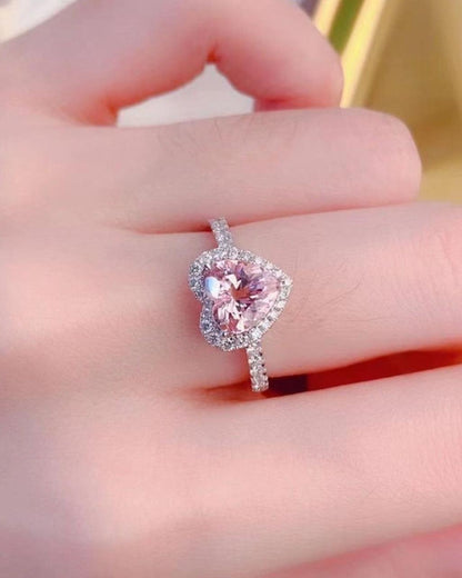 Pink heart Ring