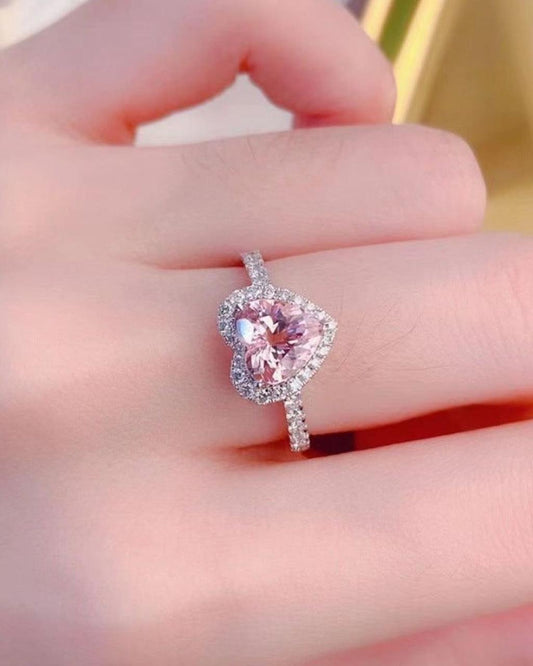 Pink heart Ring