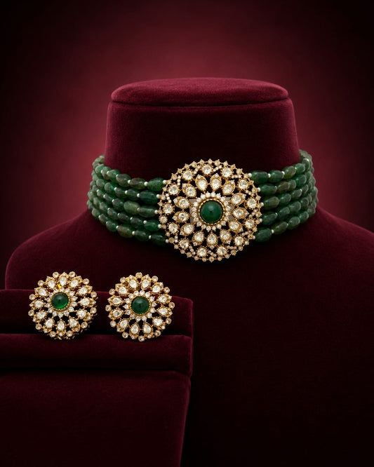 Statement Beads Beautiful Choker Set