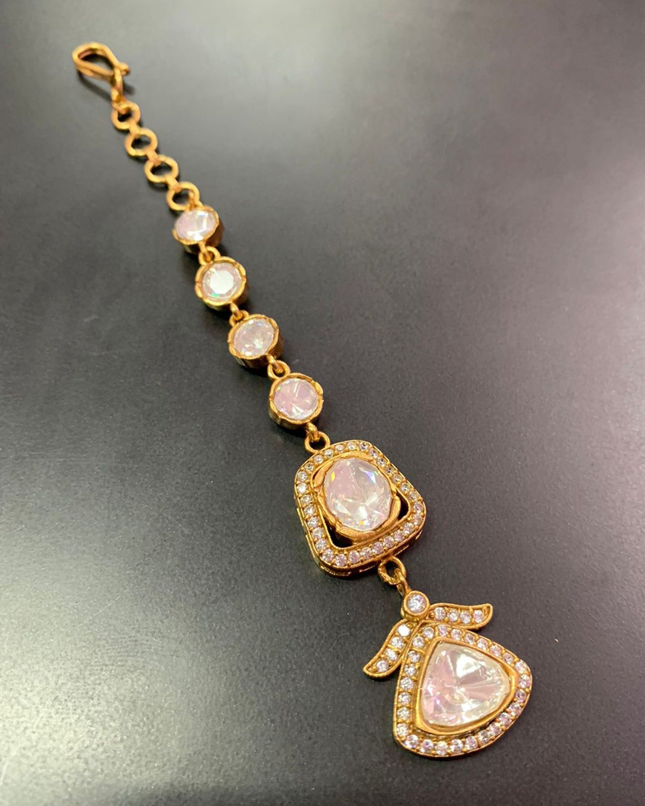 Polki Kundan Maang Tika