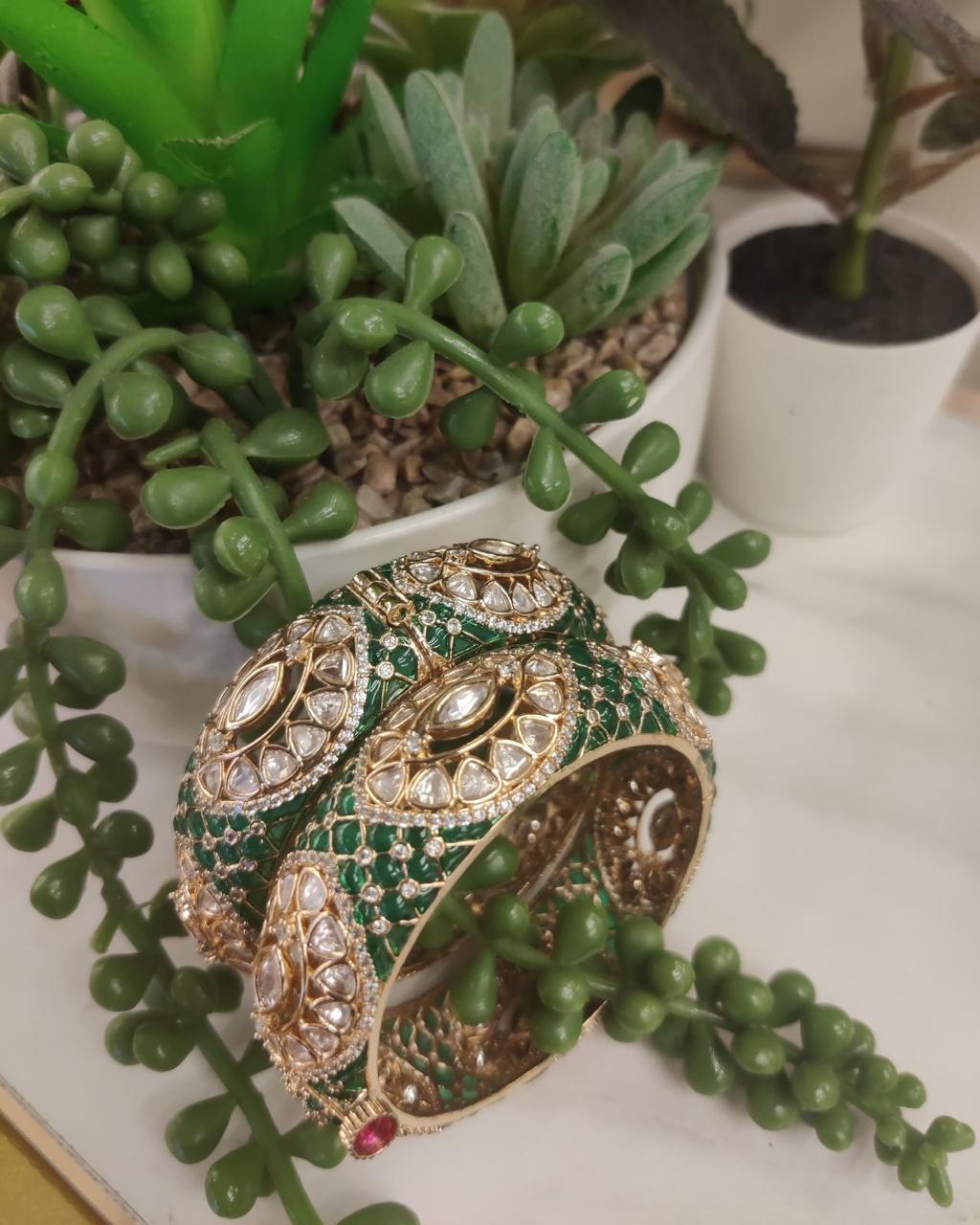 Kundan Polki Bangles