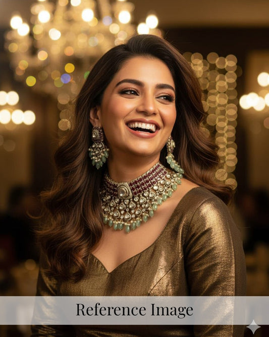 Kundan Beauty Bridal Necklace Set