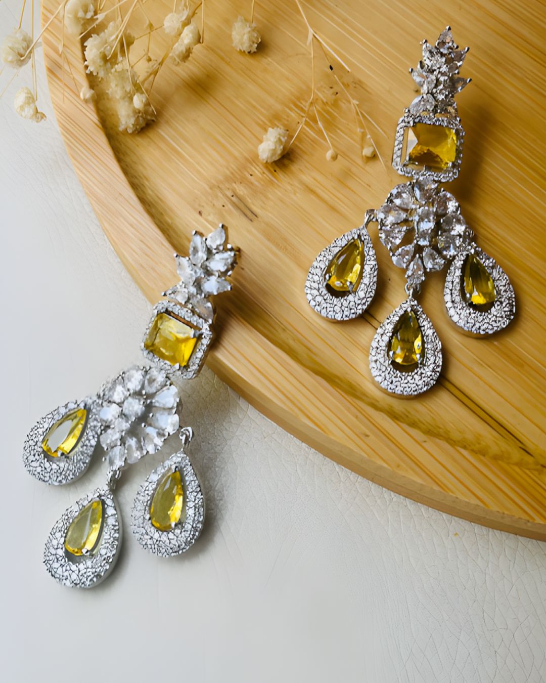 Droplets Sparkling Diamond Earrings