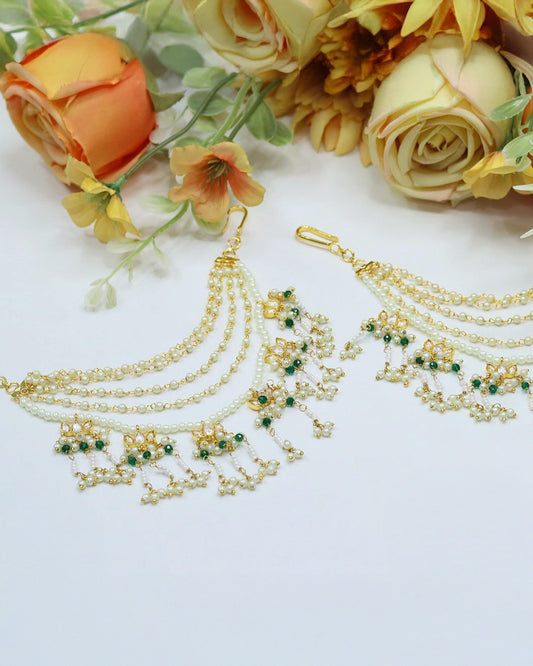 Pearl Jhumar Beauty Earchains