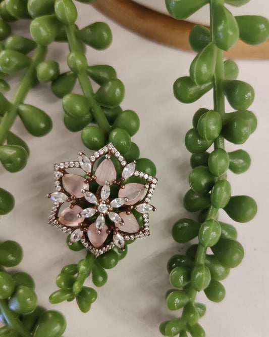 Rose Gold Pink Earrings