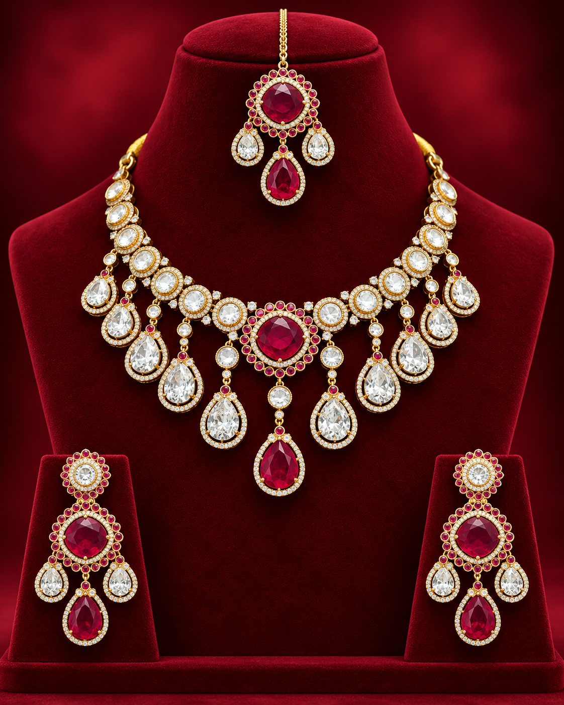 Polki Drop Exclusive Necklace Set