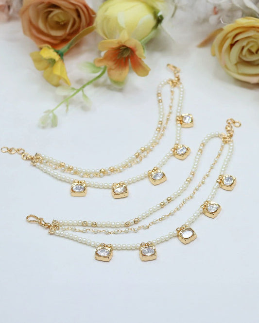 Statement  Kundan Drop Earchains