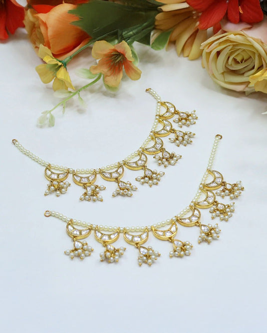 Pearl Drop Glam Earchains