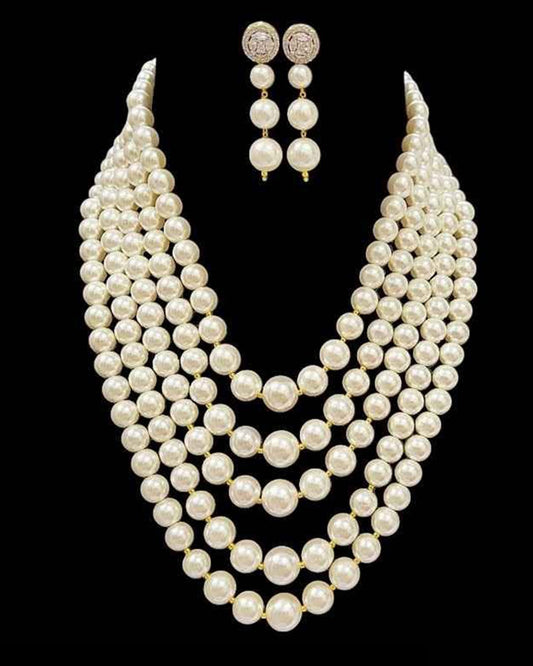 Elite Pearl Necklace Set